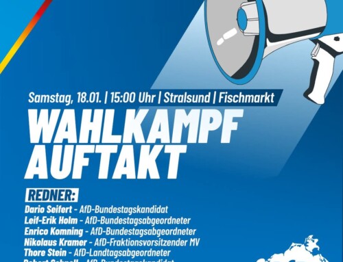 Wahlkampfauftakt in Stralsund